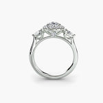 Pear shape Diamond Ring with Halo