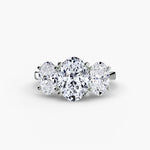 3 stone Oval Diamond Ring