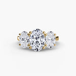 3 stone Oval Diamond Ring
