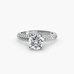 Hidden Halo Solitaire with Split Band
