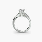 Solitaire Ring with Split Shank