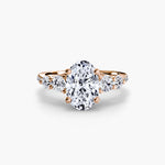Solitaire Ring with Side Accent Stones
