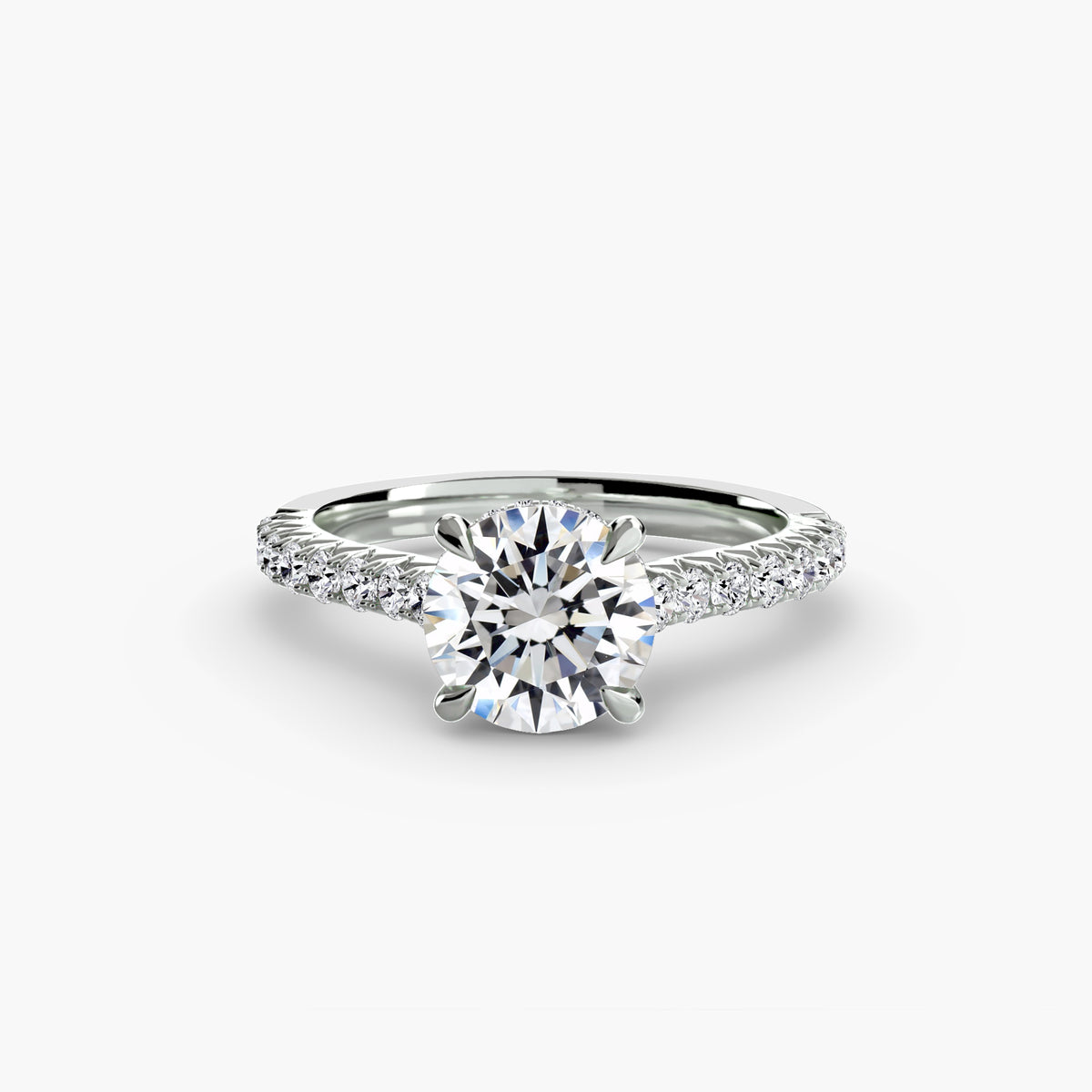 Solitaire with Pavé