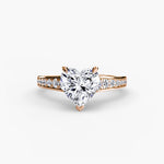 Solitaire with channel set side stones