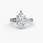 Solitaire with channel set side stones