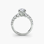 Diamond Solitaire with Graduated Accent shoulders