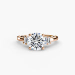 Solitaire with Baguette Accent Shoulders