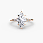 Solitaire with Tapered Accent Stones