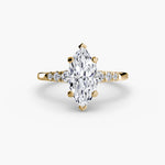 Solitaire with Tapered Accent Stones