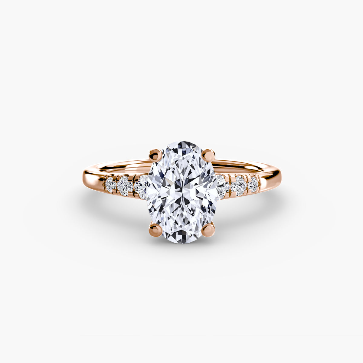Solitaire with Tapered Accent Stones