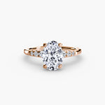 Solitaire with Tapered Accent Stones