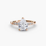 Solitaire with Tapered Accent Stones