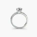 Solitaire with Tapered Accent Stones