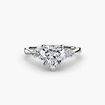 Diamond Solitaire with 4 accent stones.