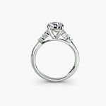 Diamond Solitaire with 4 accent stones.