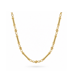 Pre-Owned 9ct Gold Bar Link Necklace