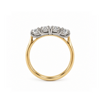 Pre-Owned Antique-Style Four Diamond Ring in 18ct Gold