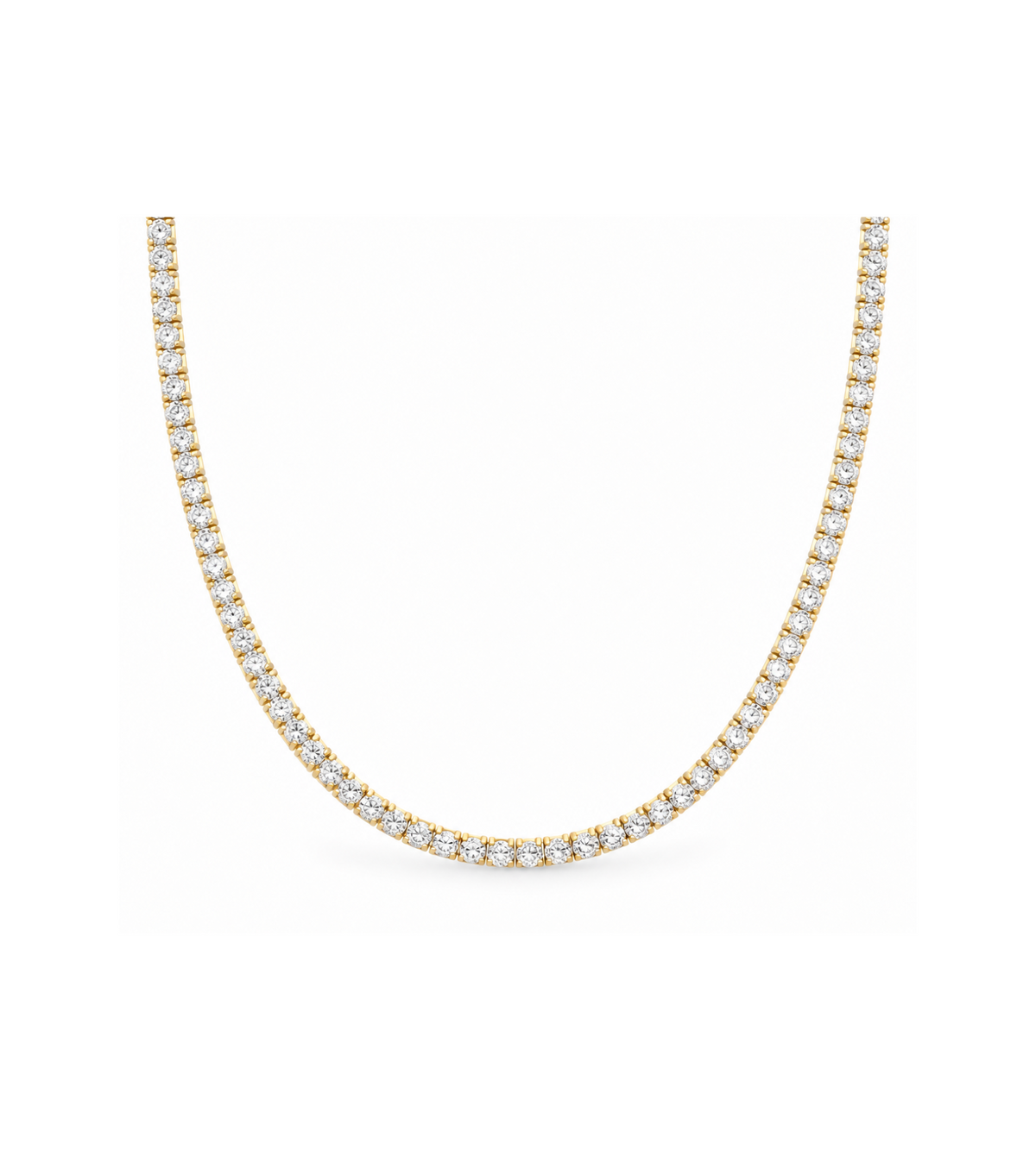 9ct GoldDiamond Tennis Necklace 6.95ct