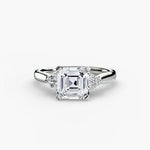 Solitaire with Shoulder Accents