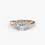 Solitaire with Shoulder Accents