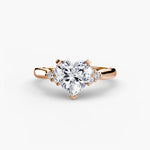 Solitaire with Shoulder Accents