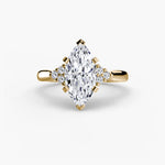Solitaire with Shoulder Accents