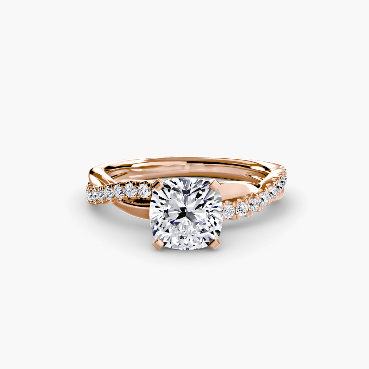 Twist Pavé Diamond Ring