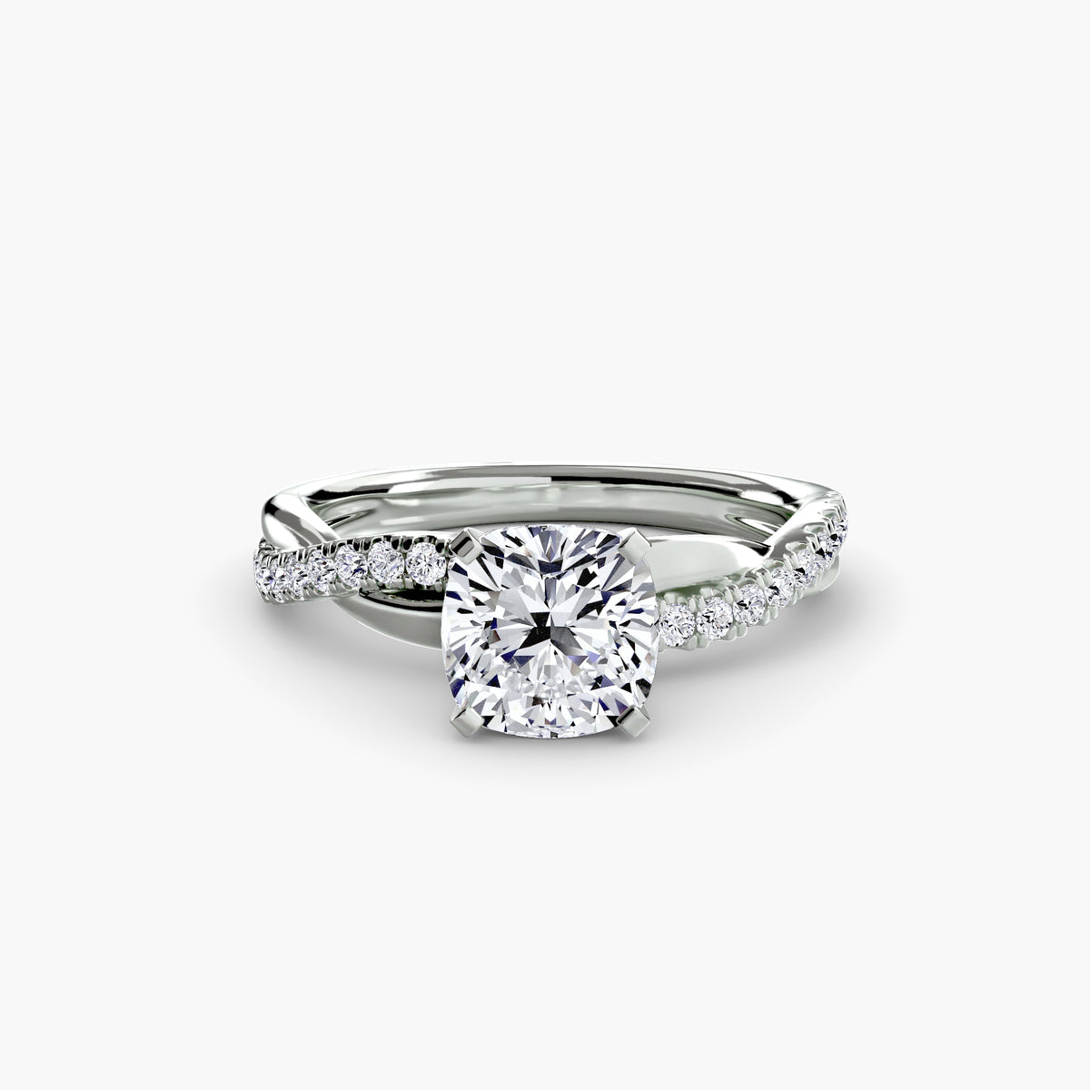 Twist Pavé Diamond Ring