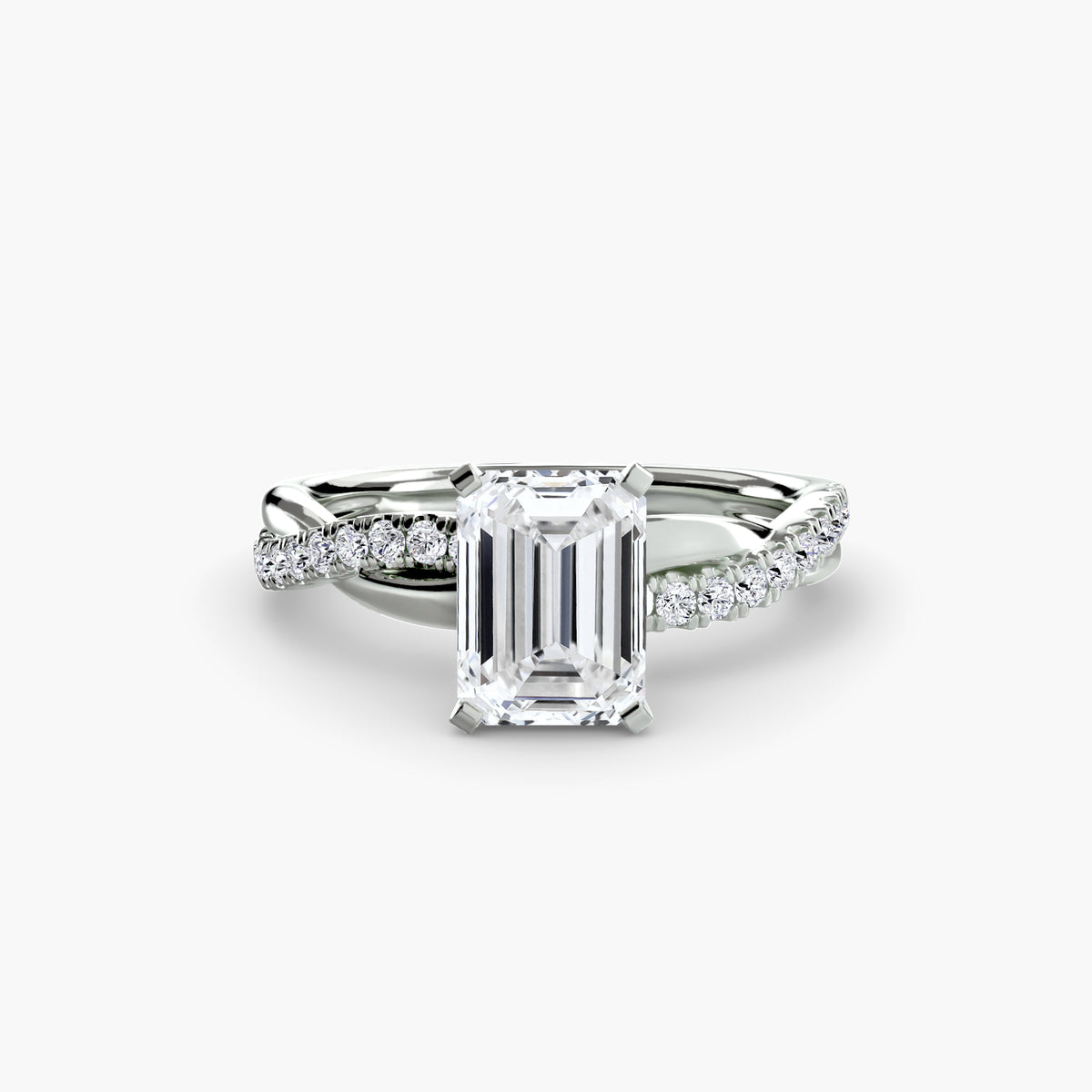 Twist Pavé Diamond Ring
