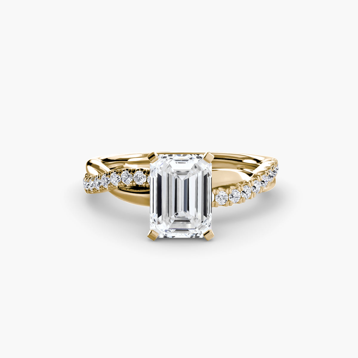 Twist Pavé Diamond Ring