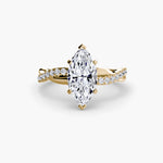 Twist Pavé Diamond Ring