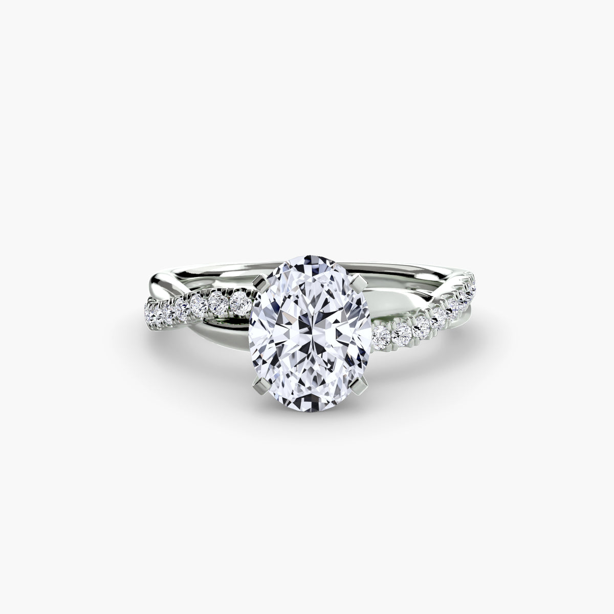 Twist Pavé Diamond Ring
