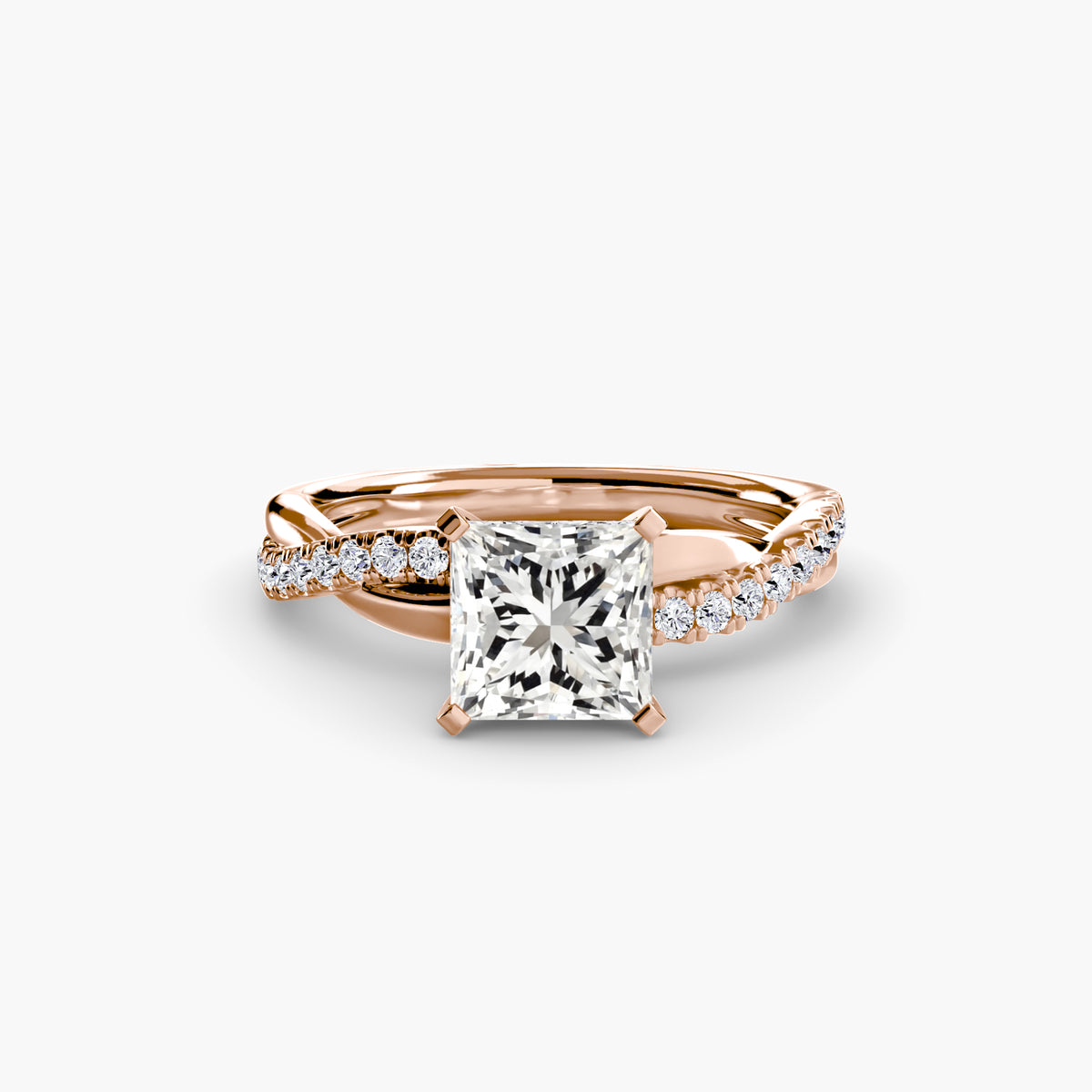 Twist Pavé Diamond Ring