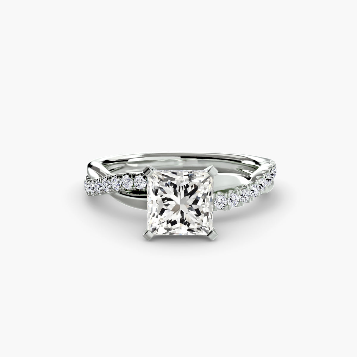 Twist Pavé Diamond Ring