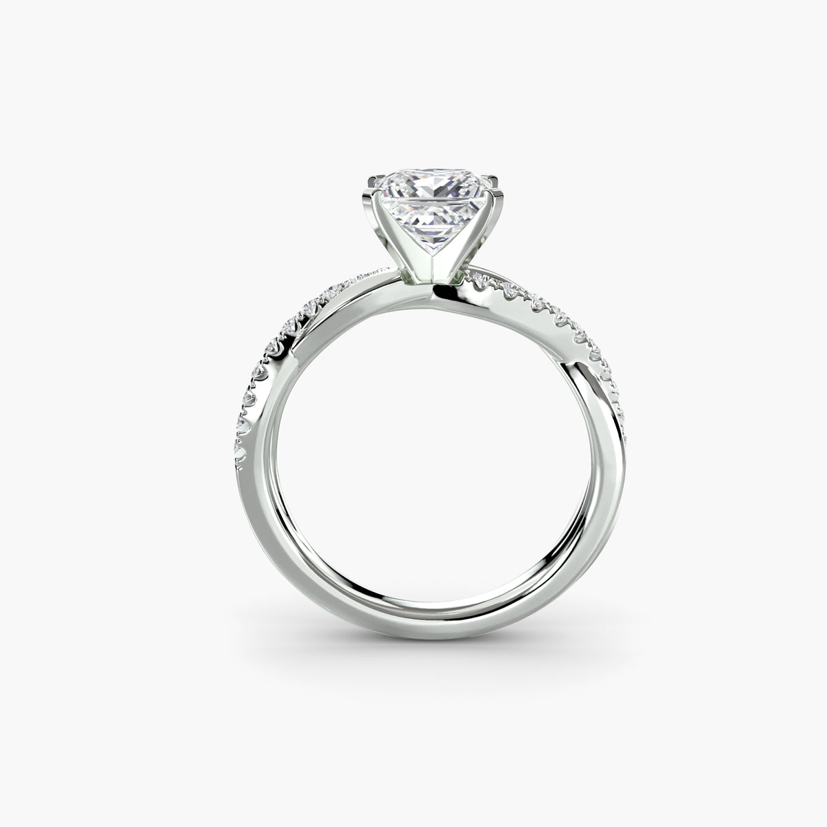 Twist Pavé Diamond Ring