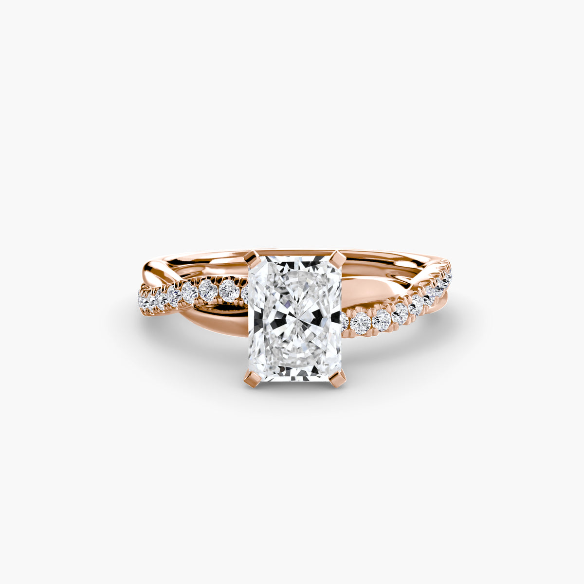 Twist Pavé Diamond Ring