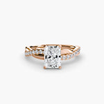 Twist Pavé Diamond Ring