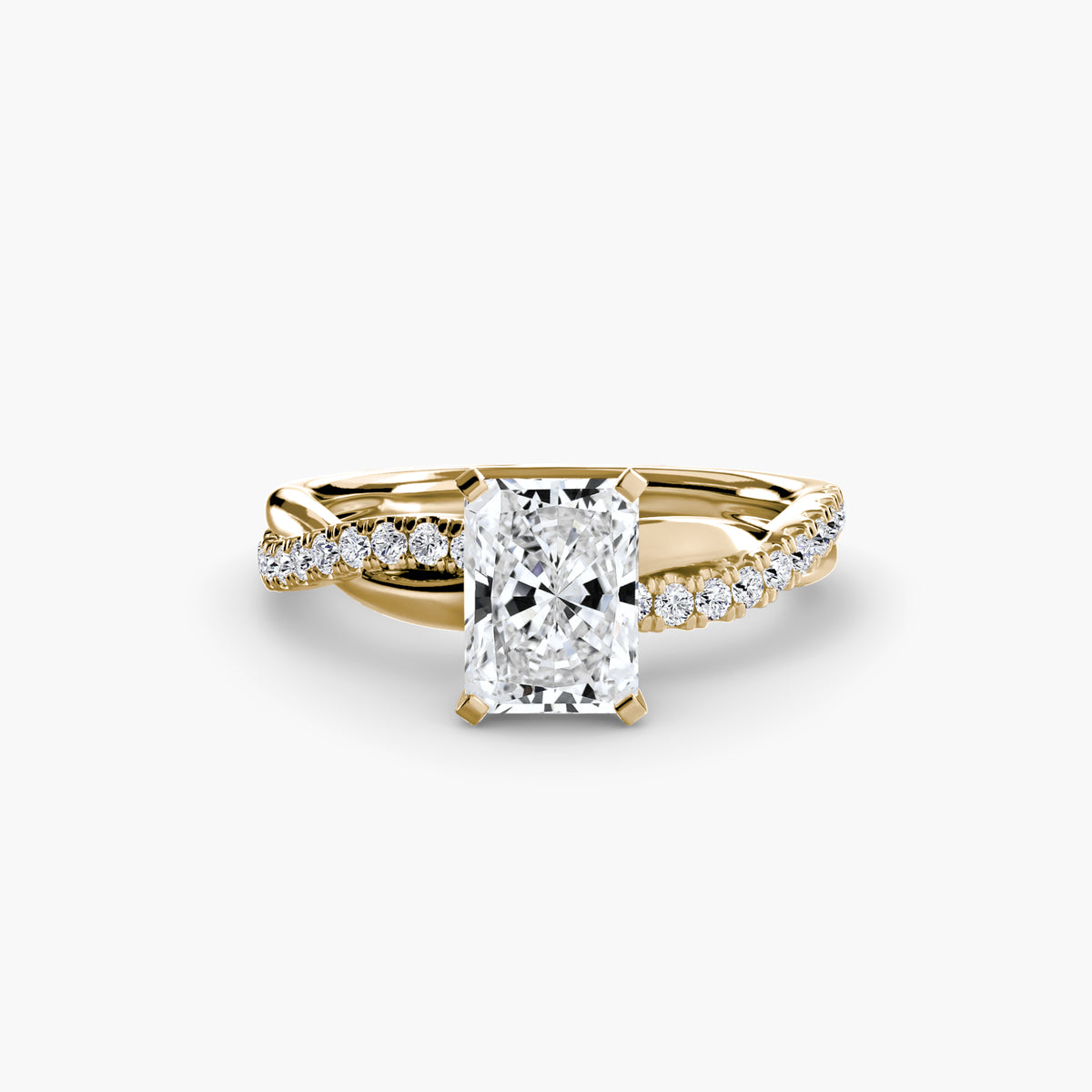 Twist Pavé Diamond Ring