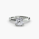Double Claw Diamond Solitaire Ring