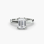 Double Claw Diamond Solitaire Ring