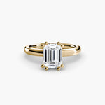 Double Claw Diamond Solitaire Ring