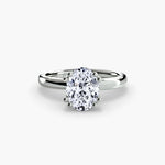 Double Claw Diamond Solitaire Ring
