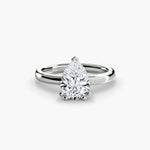 Double Claw Diamond Solitaire Ring