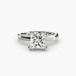 Double Claw Diamond Solitaire Ring