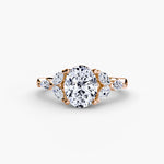 Marquise Shoulder Diamond Cluster Ring