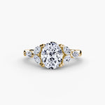 Marquise Shoulder Diamond Cluster Ring