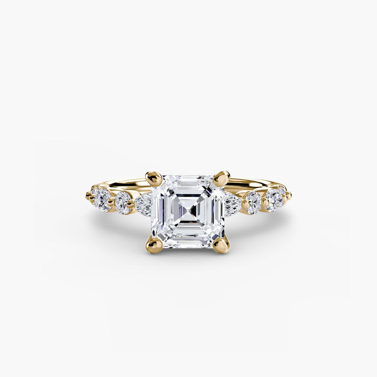 Solitaire with Marquise & Round Sides