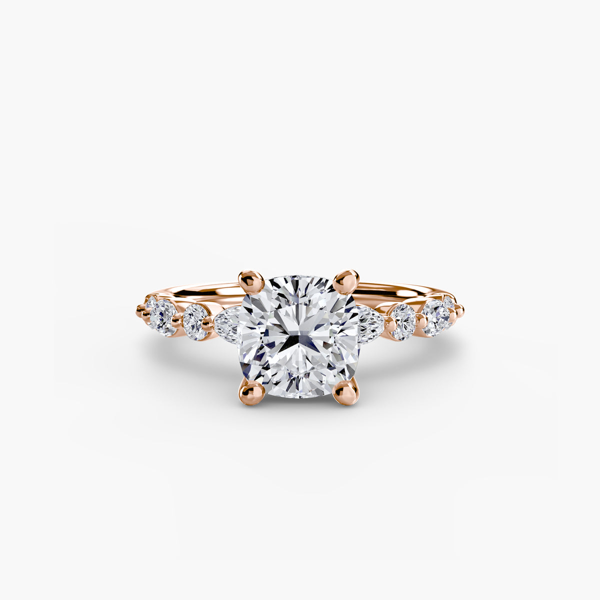 Solitaire with Marquise & Round Sides