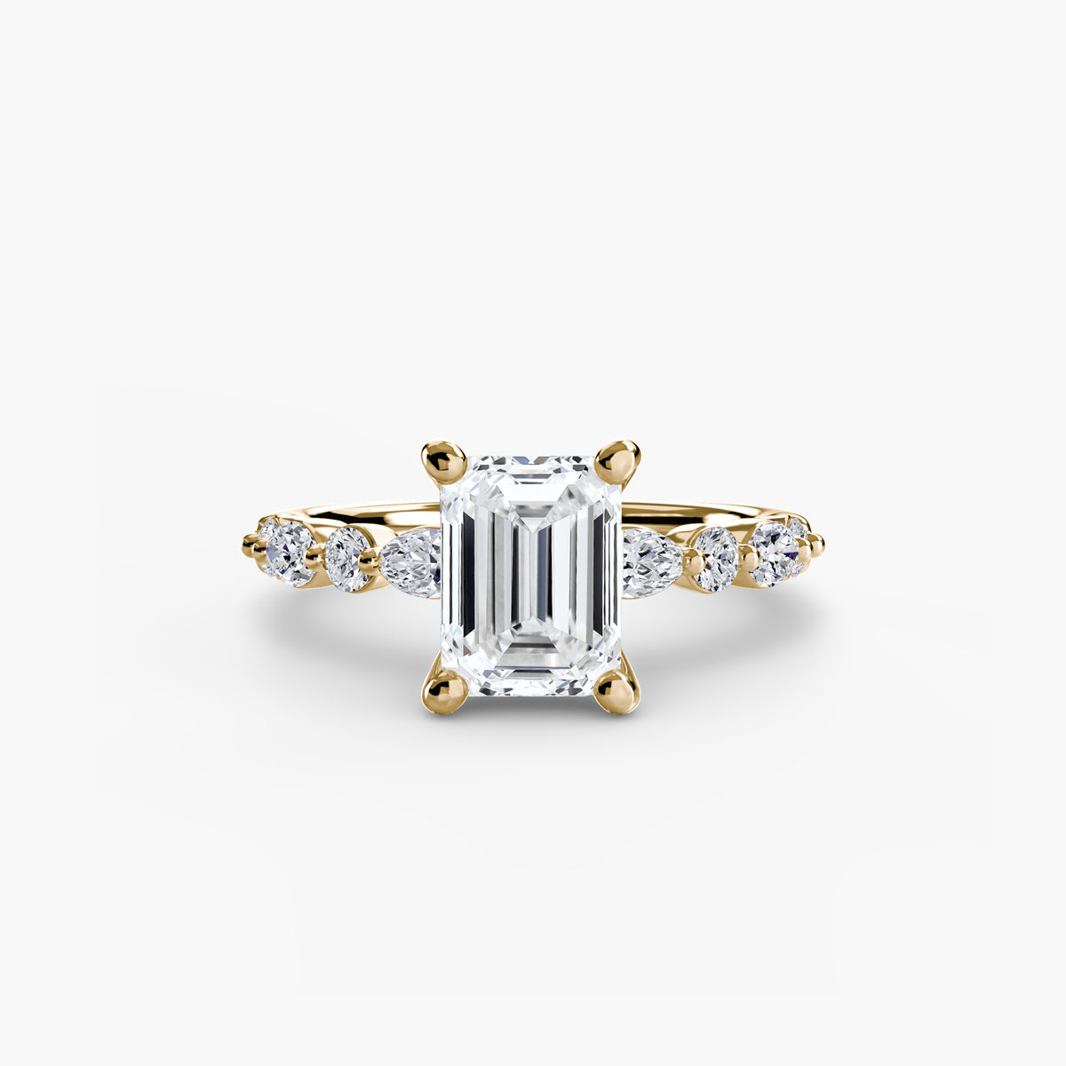 Solitaire with Marquise & Round Sides