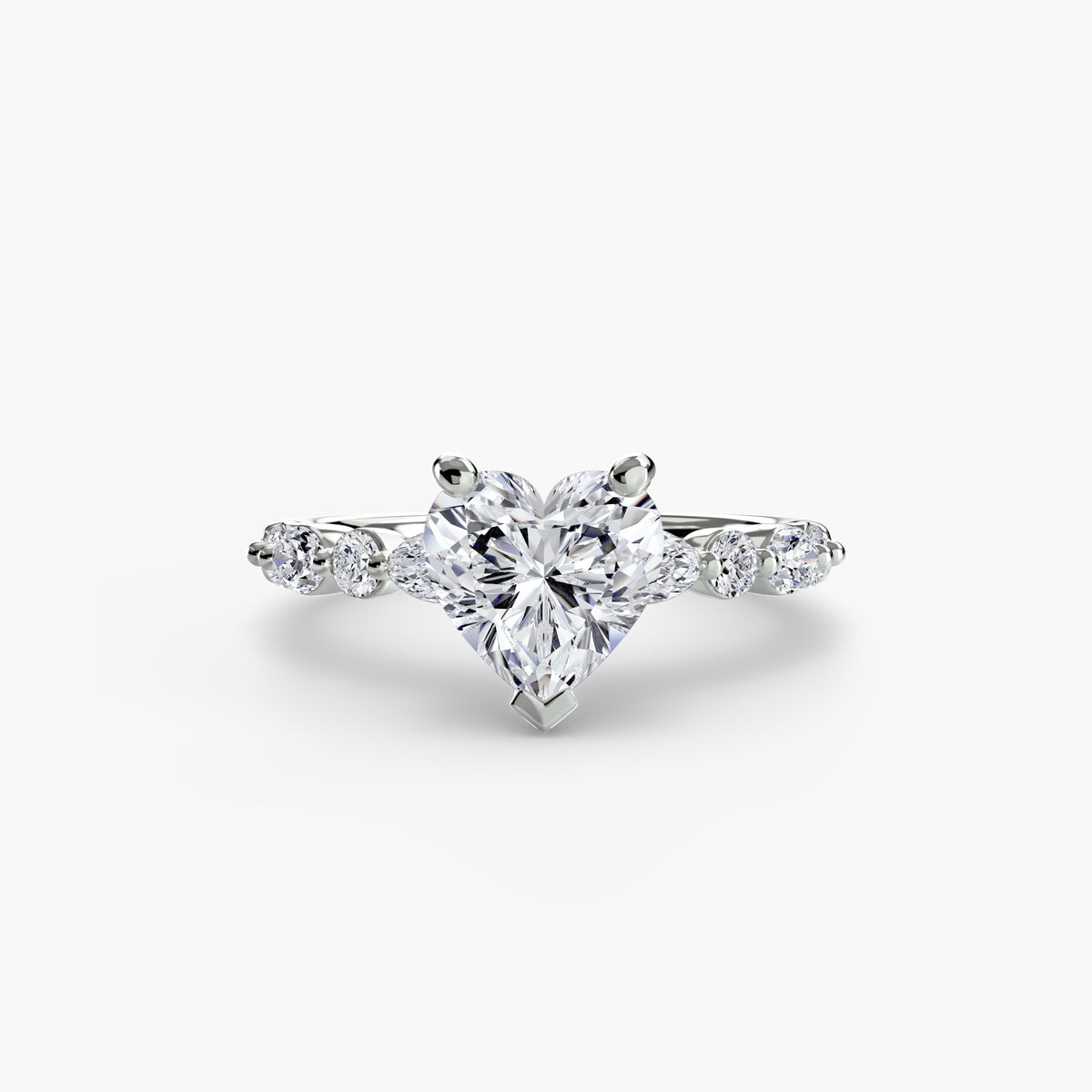 Solitaire with Marquise & Round Sides